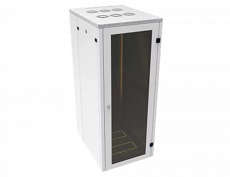 Шкаф телекоммуникационный напольный МИКсистем 19" серия ECO-L 48U 600*800 дверь стекло серый